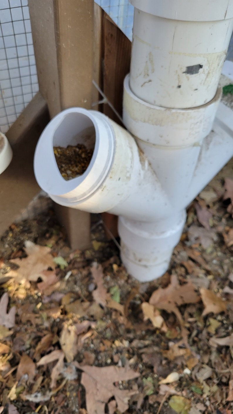 3D Printed Stop Feed Spill for PVC Chicken Feeder (CF-07)