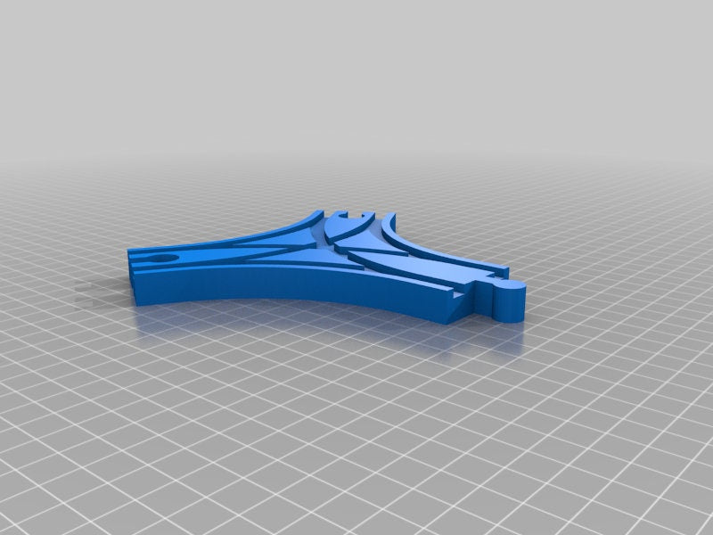 Train Track Junction and Bridge Stilts (Brio) | 3D Printed Wooden Train Track Parts (TR-11)