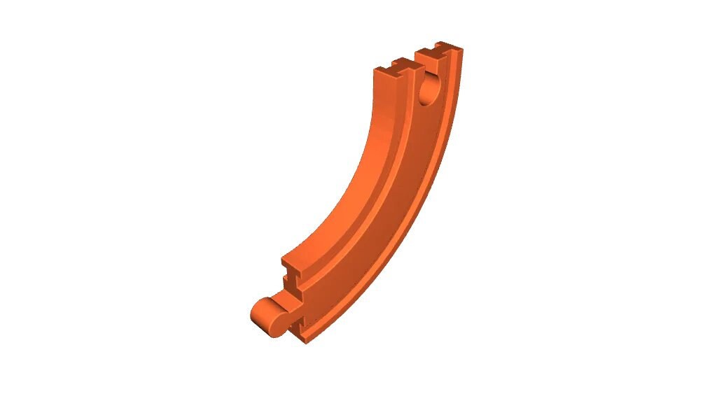 Brio Compatible 90 Degree Turn Wooden Train Track | 3D Printed Wooden Train Track Parts (TR-20)