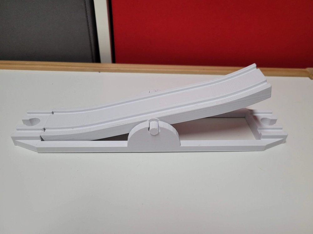 Big Rocker for Brio 250mm with Coin Slot | 3D Printed Wooden Train Track Parts (TR-33)