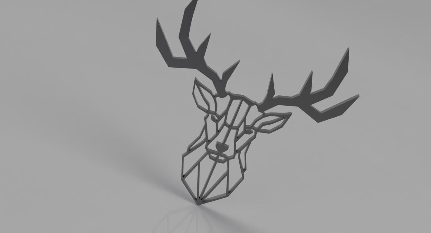 a black and white photo of a deer's head