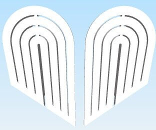 a paper cut out of a pair of scissors