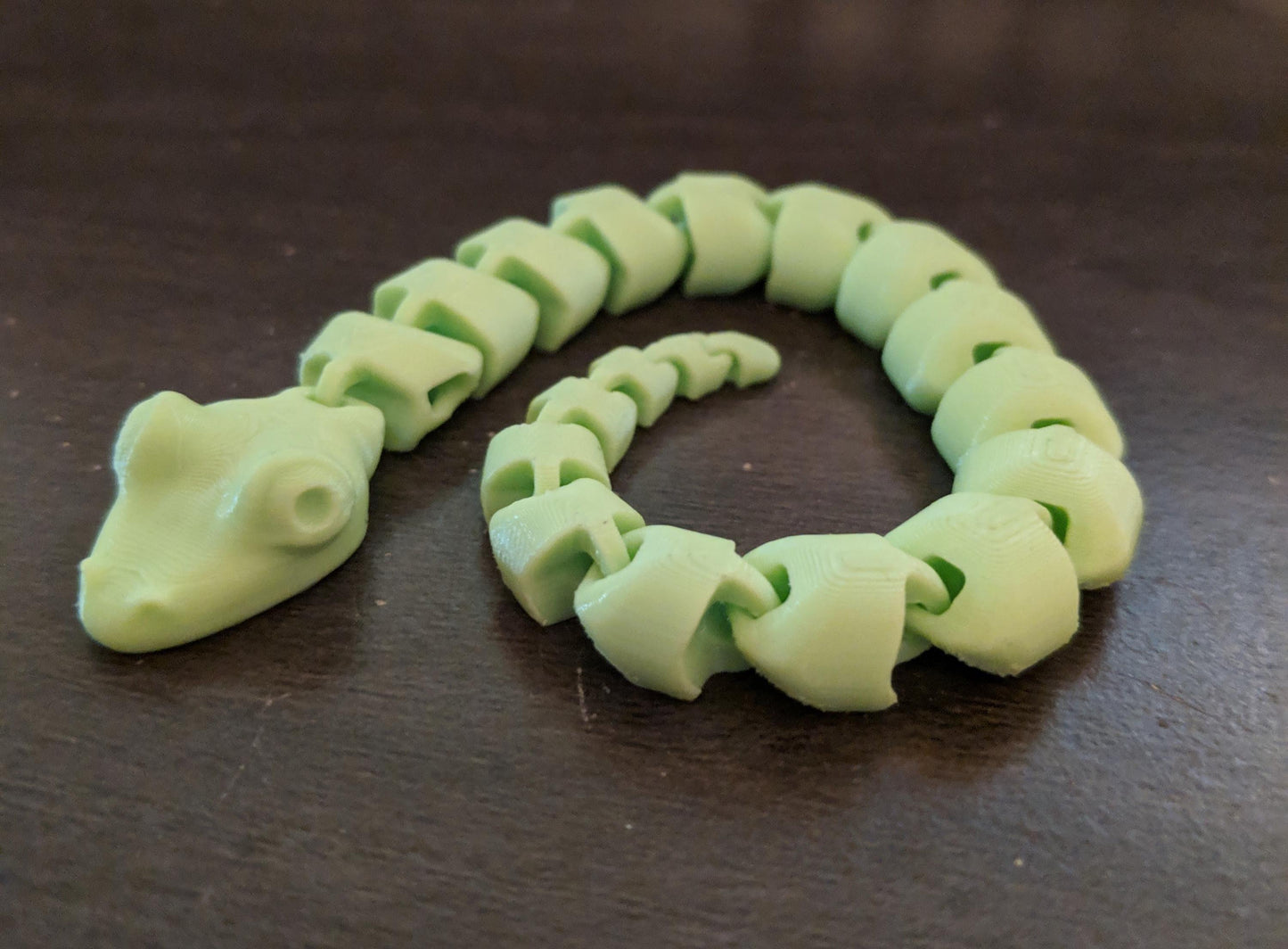 a close up of a plastic object on a table