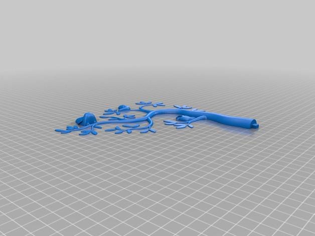 a blue object is laying on the ground