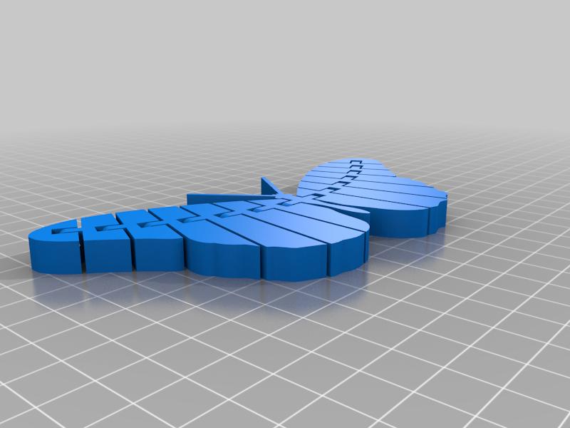 a 3d image of a curved blue object