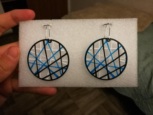 Simple Circle Design Earrings | 3D Printed Earrings | Unique and Stylish Designs | Lightweight & Hypoallergenic Jewelry